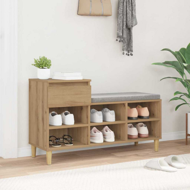 Szafka na buty z szufladą Dąb rzemieślniczy 102 x 36 x 60 cm