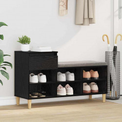 Szafka na buty z szufladą Czarny Dąb 102 x 36 x 60 cm