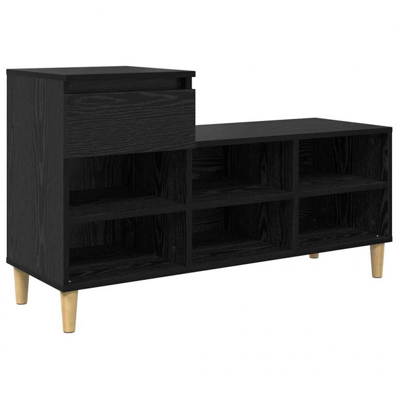 Szafka na buty z szufladą Czarny Dąb 102 x 36 x 60 cm