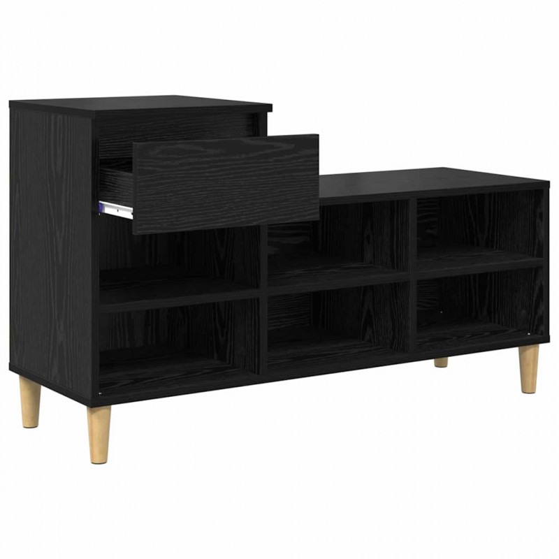 Szafka na buty z szufladą Czarny Dąb 102 x 36 x 60 cm