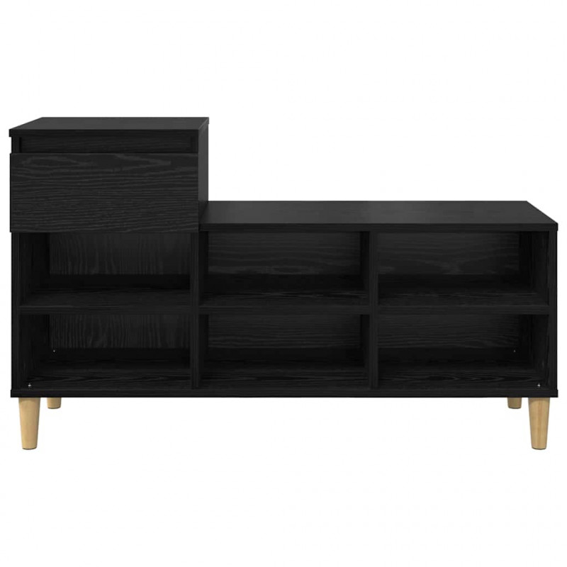 Szafka na buty z szufladą Czarny Dąb 102 x 36 x 60 cm