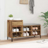 Szafka na buty z szufladą z półką Stare drewno 102 x 36 x 60 cm