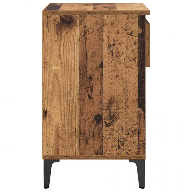 Szafka na buty z szufladą z półką Stare drewno 102 x 36 x 60 cm