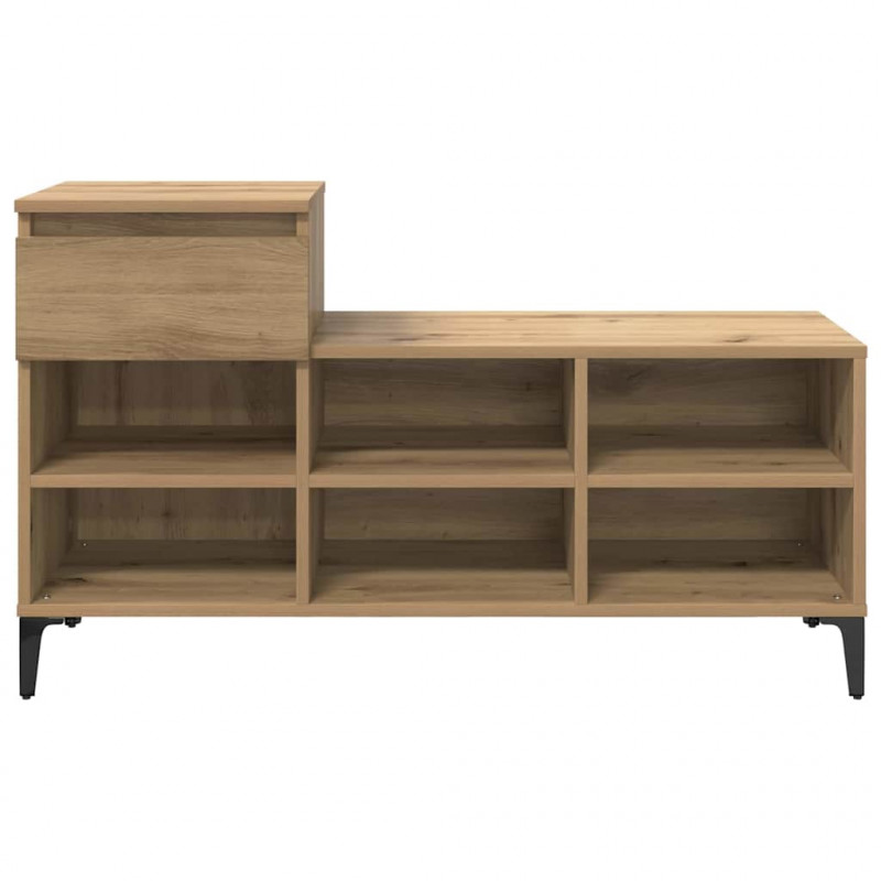 Szafka na buty z szufladą z półką dąb artisan 102 x 36 x 60 cm