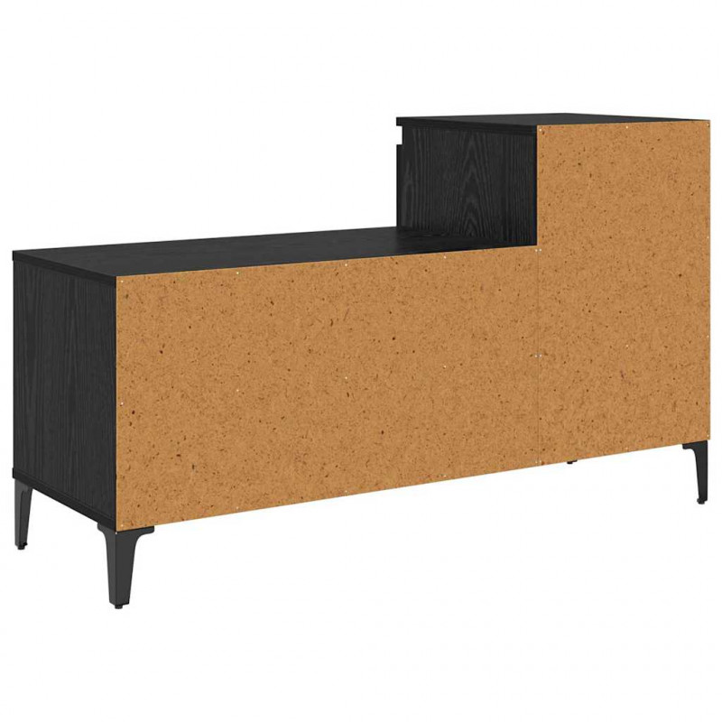 Szafka na buty z szufladą z półką Czarny dąb 102 x 36 x 60 cm