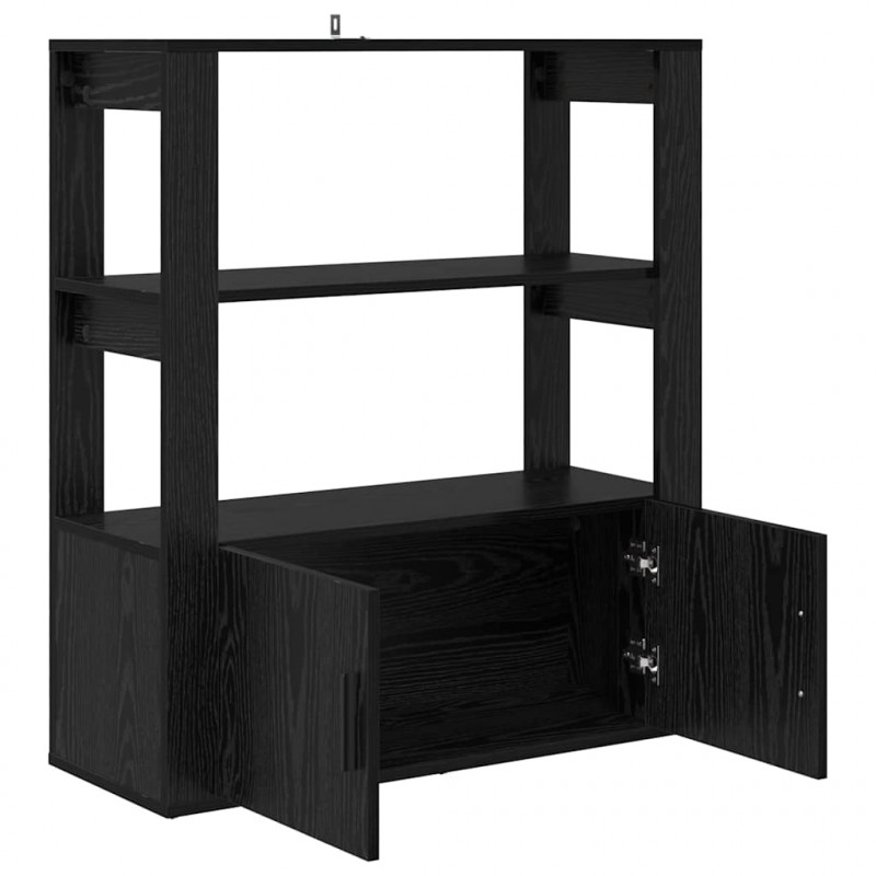 Bufet Czarny dąb 30 x 80 x 90 cm Materiał drewnopochodny