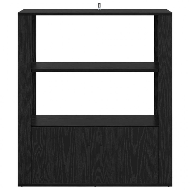 Bufet Czarny dąb 30 x 80 x 90 cm Materiał drewnopochodny