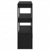 Bufet Czarny dąb 30 x 80 x 90 cm Materiał drewnopochodny