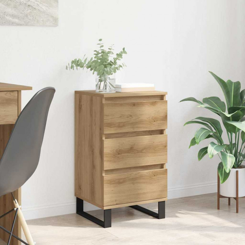Bufet z szufladą dąb artisan Materiał drewnopochodny
