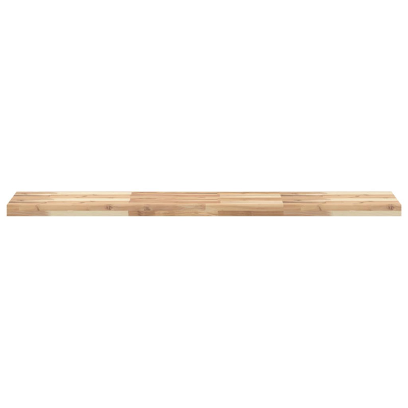 Półki ścienne, 2 szt., 120x30x4 cm, surowe lite drewno akacjowe