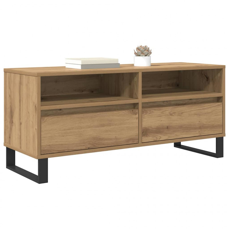 Szafka pod telewizor Dąb rzemieślniczy 100 x 34,5 x 44,5 cm