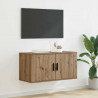 Szafka na telewizor montowana na ścianie dąb artisan