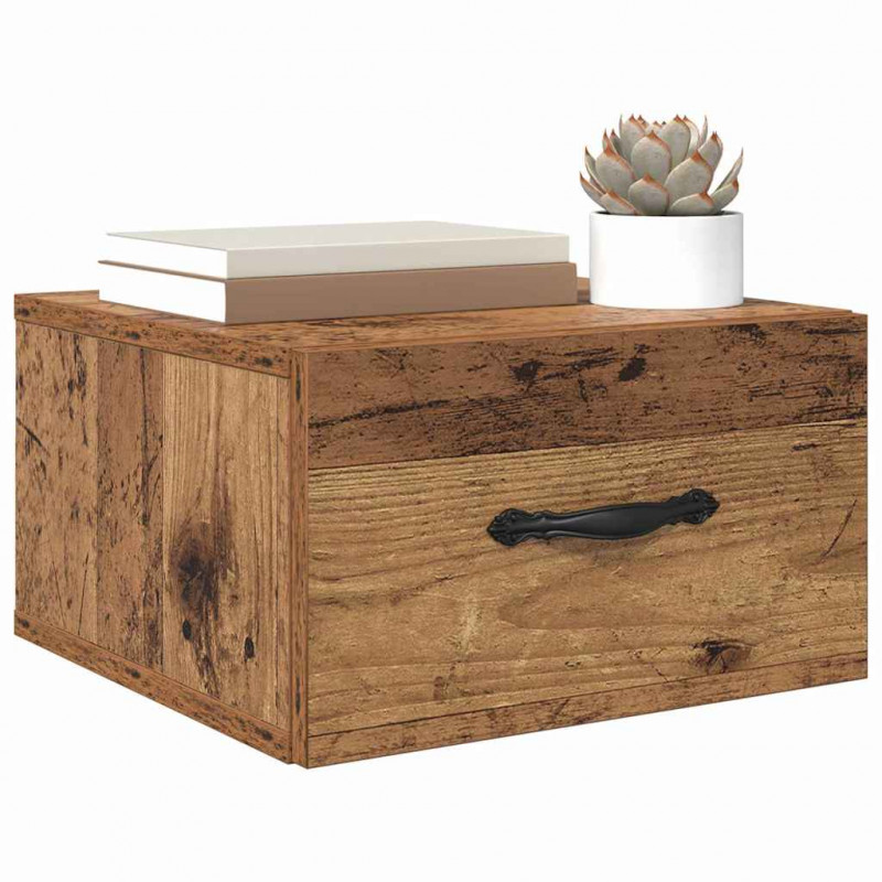 Szafka Nocna z szufladą 2 pcs Stare drewno 35 x 35 x 20 cm