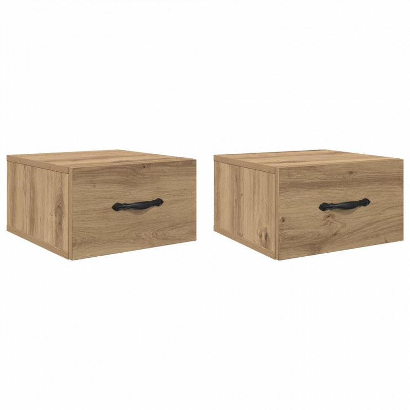 Szafka Nocna z szufladą 2 pcs dąb artisan 35 x 35 x 20 cm