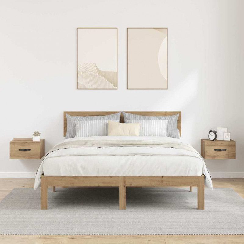 Szafka Nocna z szufladą 2 pcs dąb artisan 35 x 35 x 20 cm