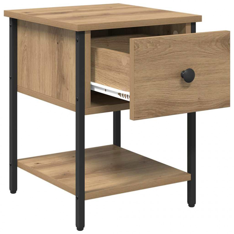 Stolik nocny 2 pcs Dąb rzemieślniczy 34 x 35,5 x 45 cm