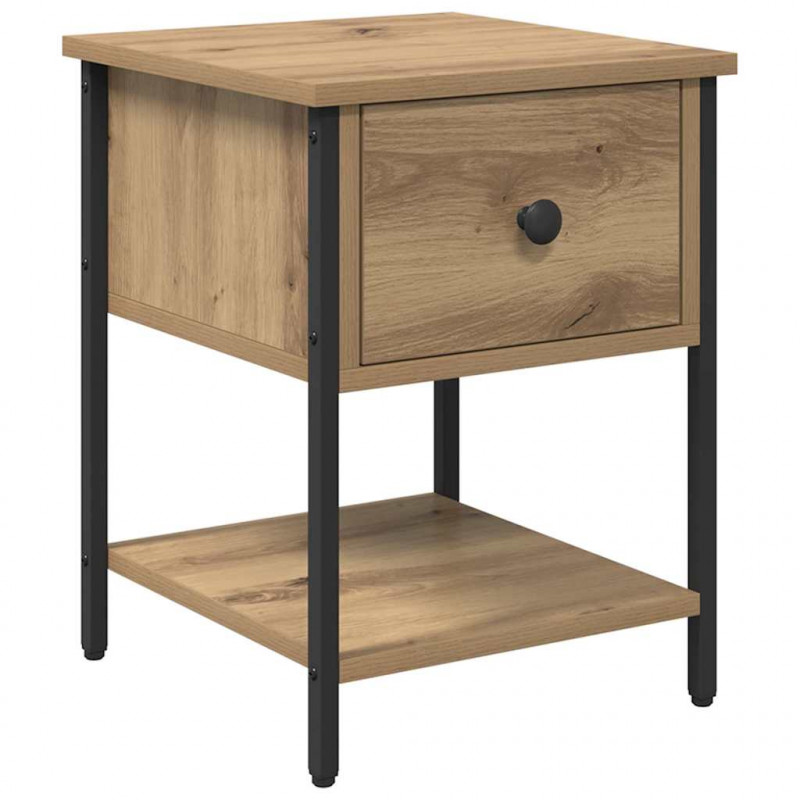 Stolik nocny 2 pcs Dąb rzemieślniczy 34 x 35,5 x 45 cm