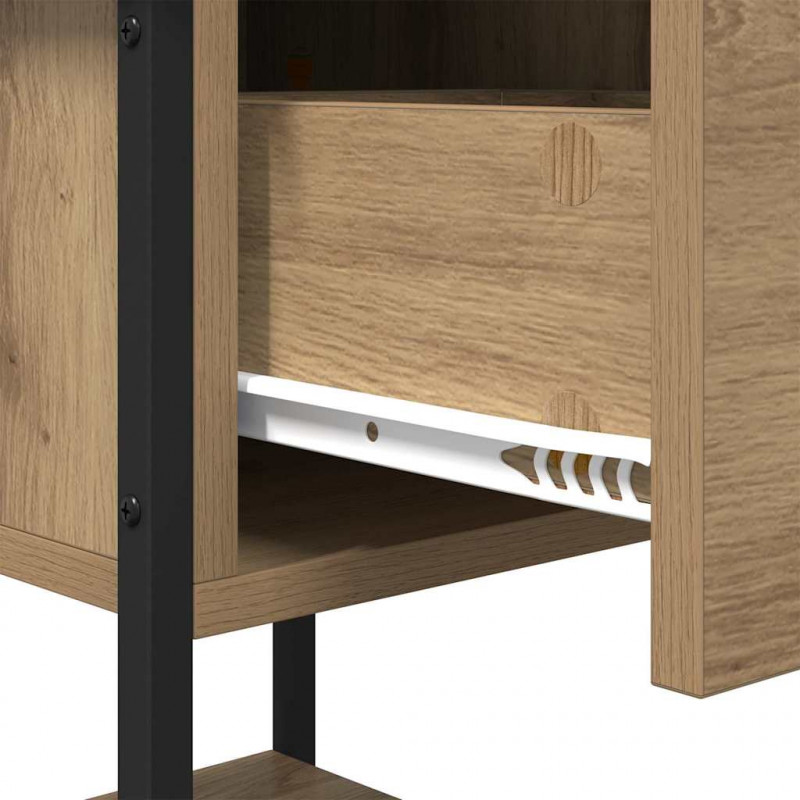 Stolik nocny 2 pcs Dąb rzemieślniczy 34 x 35,5 x 45 cm
