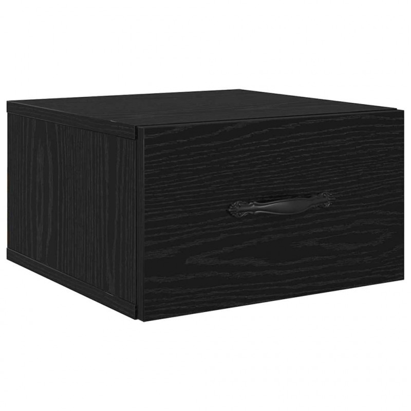 Szafka Nocna z szufladą 2 pcs Czarny dąb 35 x 35 x 20 cm