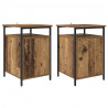 Szafka Nocna 2 pcs Stare drewno 40 x 42 x 60 cm