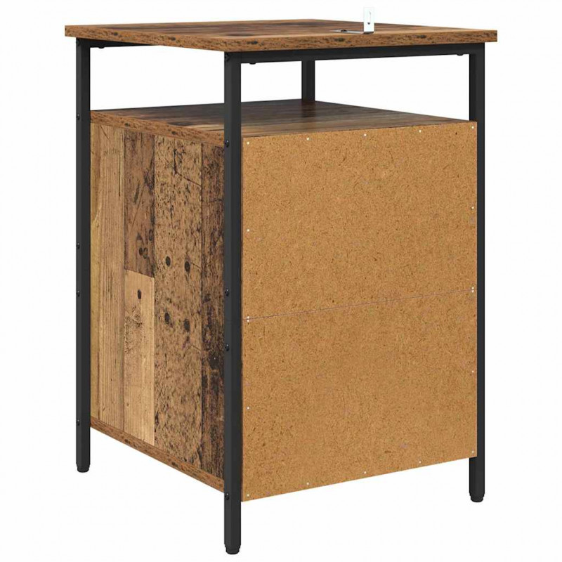 Szafka Nocna 2 pcs Stare drewno 40 x 42 x 60 cm