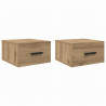Szafka Nocna 2 pcs Dąb rzemieślniczy 35 x 35 x 20 cm