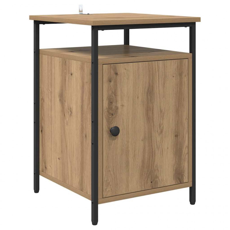 Szafka Nocna 2 pcs Dąb rzemieślniczy 40 x 42 x 60 cm