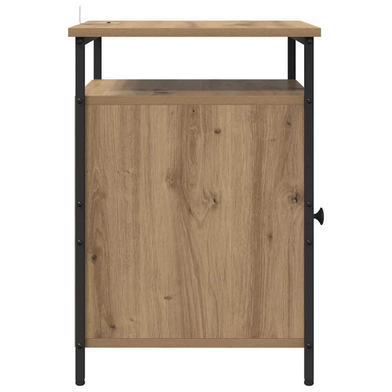 Szafka Nocna 2 pcs Dąb rzemieślniczy 40 x 42 x 60 cm