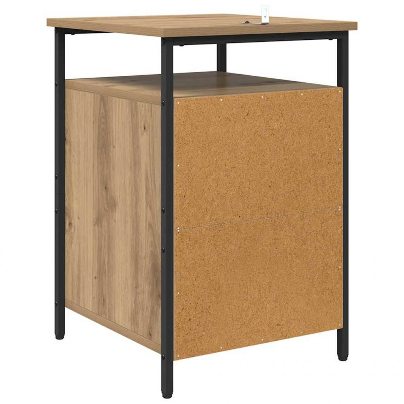 Szafka Nocna 2 pcs Dąb rzemieślniczy 40 x 42 x 60 cm