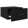Szafka Nocna 2 pcs Czarny Dąb 35 x 35 x 20 cm