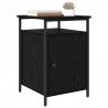 Szafka Nocna 2 pcs Czarny Dąb 40 x 42 x 60 cm