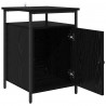 Szafka Nocna 2 pcs Czarny Dąb 40 x 42 x 60 cm