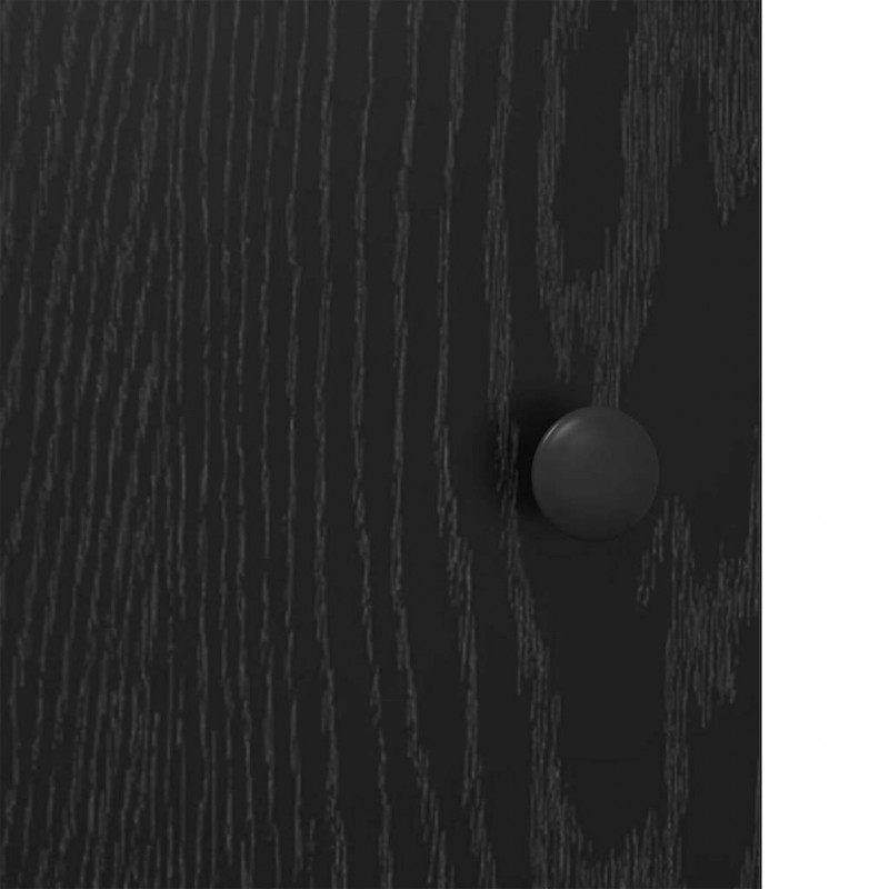 Szafka Nocna 2 pcs Czarny Dąb 40 x 42 x 60 cm