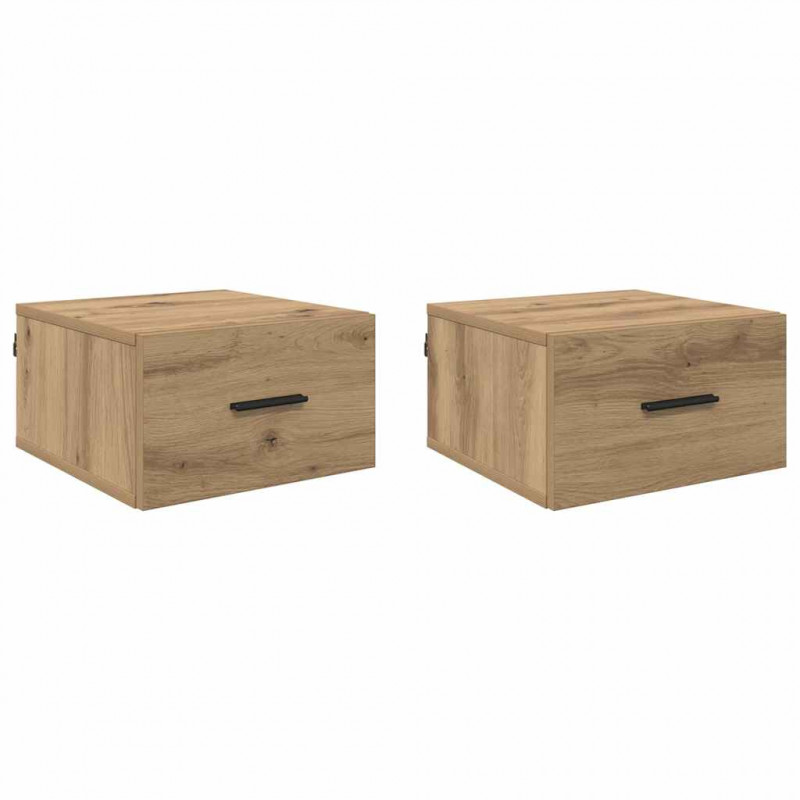 Szafka Nocna z szufladą 2 pcs dąb artisan 35 x 35 x 20 cm