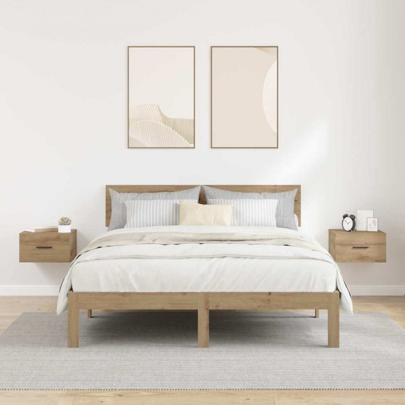 Szafka Nocna z szufladą 2 pcs dąb artisan 35 x 35 x 20 cm