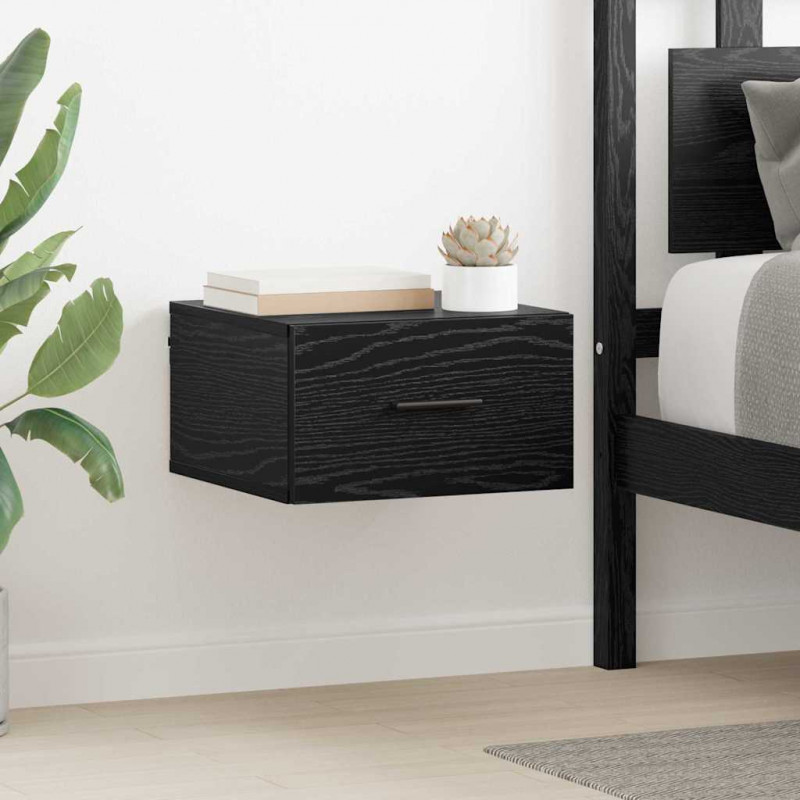 Szafka Nocna z szufladą 2 pcs Czarny dąb 35 x 35 x 20 cm