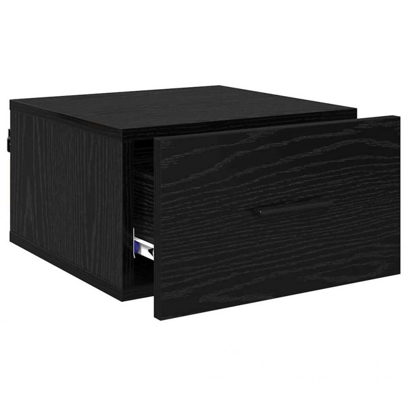 Szafka Nocna z szufladą 2 pcs Czarny dąb 35 x 35 x 20 cm