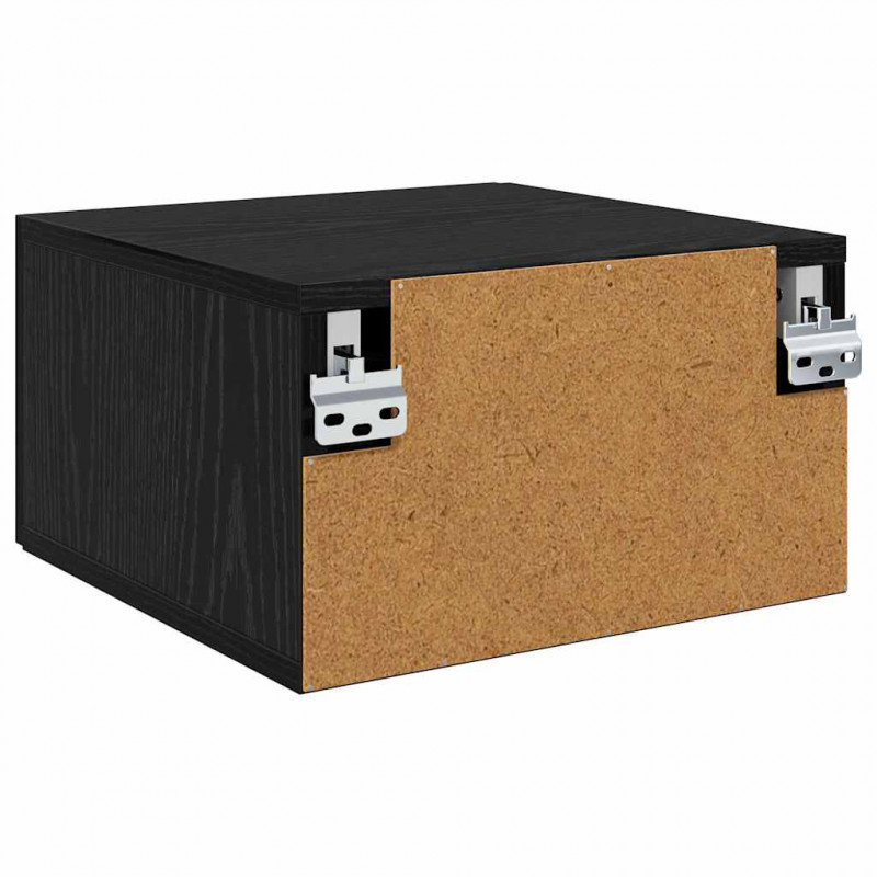 Szafka Nocna z szufladą 2 pcs Czarny dąb 35 x 35 x 20 cm