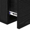 Szafka Nocna z szufladą 2 pcs Czarny dąb 35 x 35 x 20 cm