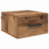 Szafka Nocna Montowane na ścianie Stare drewno 35 x 35 x 20 cm