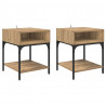 Stolik nocny 2 pcs Dąb rzemieślniczy 40 x 40 x 50 cm