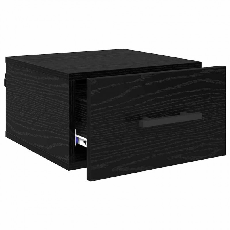 Szafka Nocna Czarny dąb 35 x 35 x 20 cm Materiał drewnopochodny