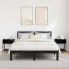 Stolik nocny 2 pcs Czarny Dąb 40 x 40 x 50 cm