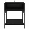 Stolik nocny 2 pcs Czarny Dąb 40 x 40 x 50 cm