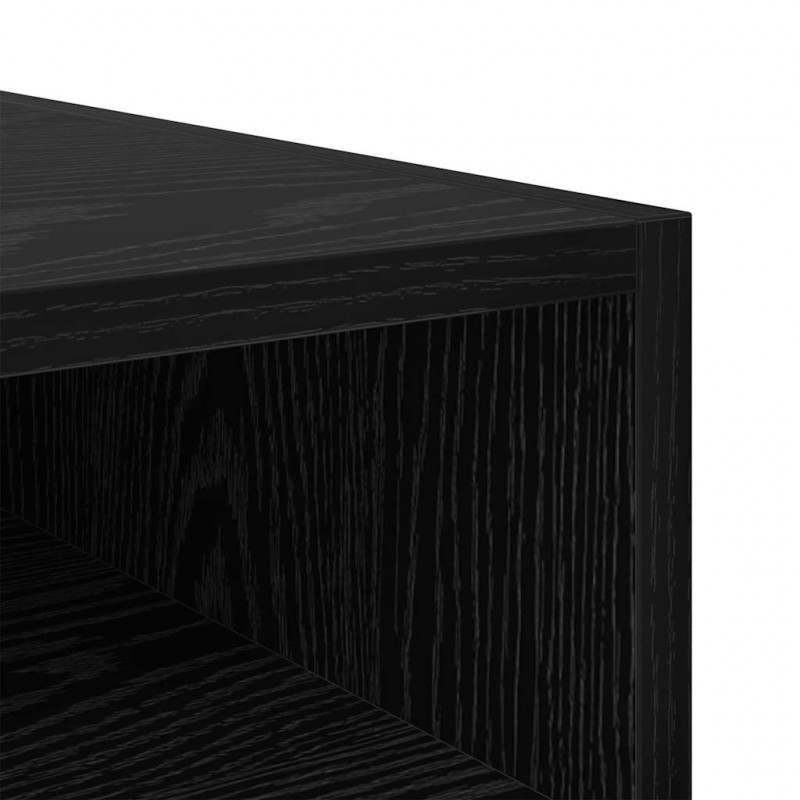 Stolik nocny 2 pcs Czarny Dąb 40 x 40 x 50 cm