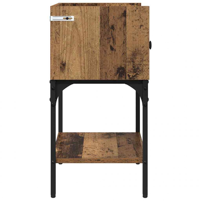 Stolik nocny z szufladą Stare drewno 40 x 29 x 60 cm