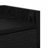 Stolik nocny z szufladą 2 pcs Czarny Dąb 40 x 29 x 60 cm