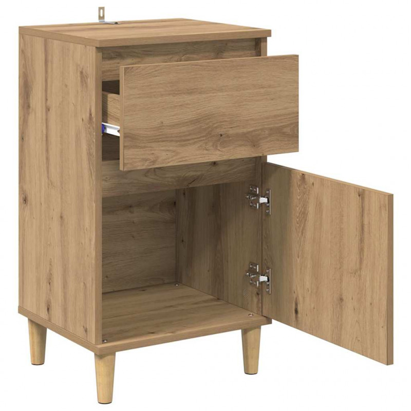 Szafka Nocna z szufladą 2 pcs Dąb rzemieślniczy 40 x 35 x 70 cm