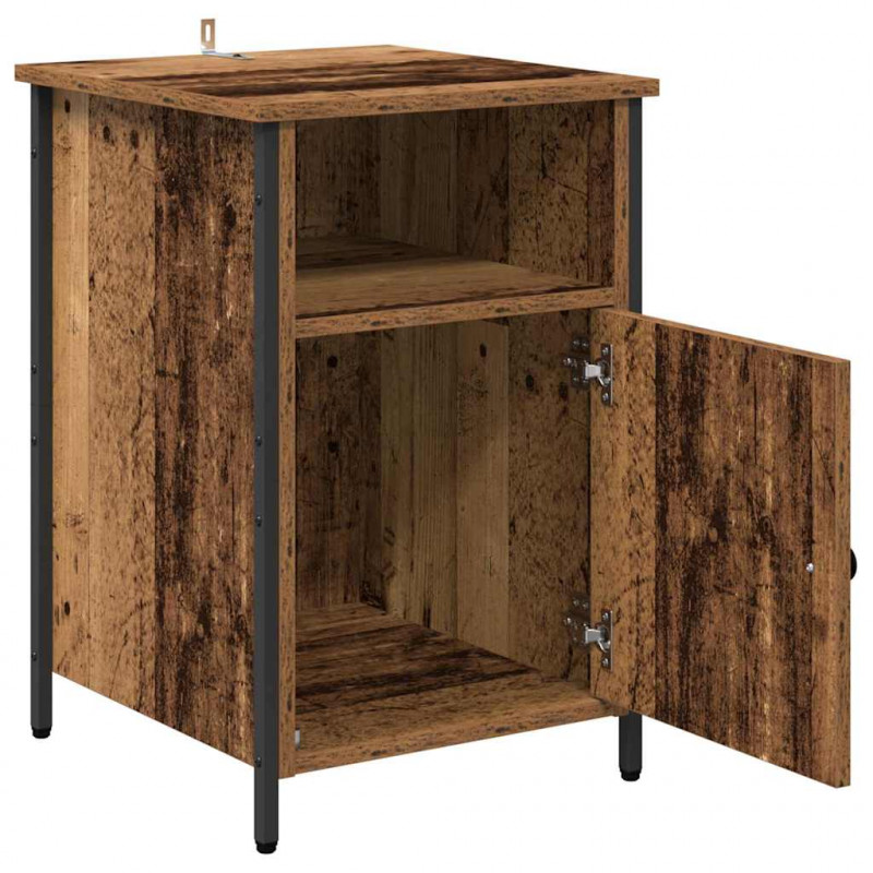 Szafka Nocna 2 pcs Stare drewno 40 x 42 x 60 cm