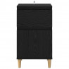 Szafka Nocna z szufladą 2 pcs Czarny Dąb 40 x 35 x 70 cm